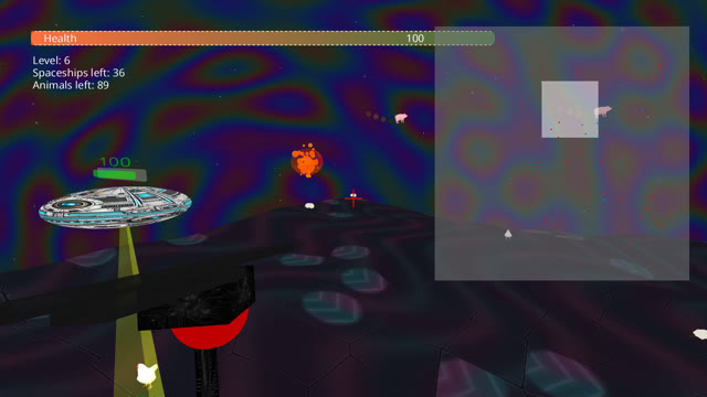 Level 6: Explosion beside a tractor beam